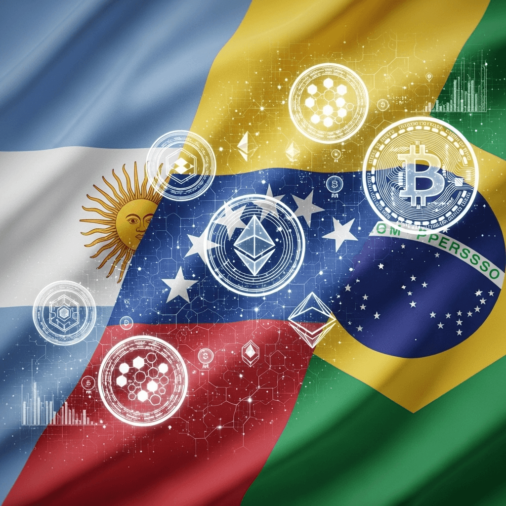 Argentina, Venezuela y Brasil: Lideres en adopcion de criptomonedas