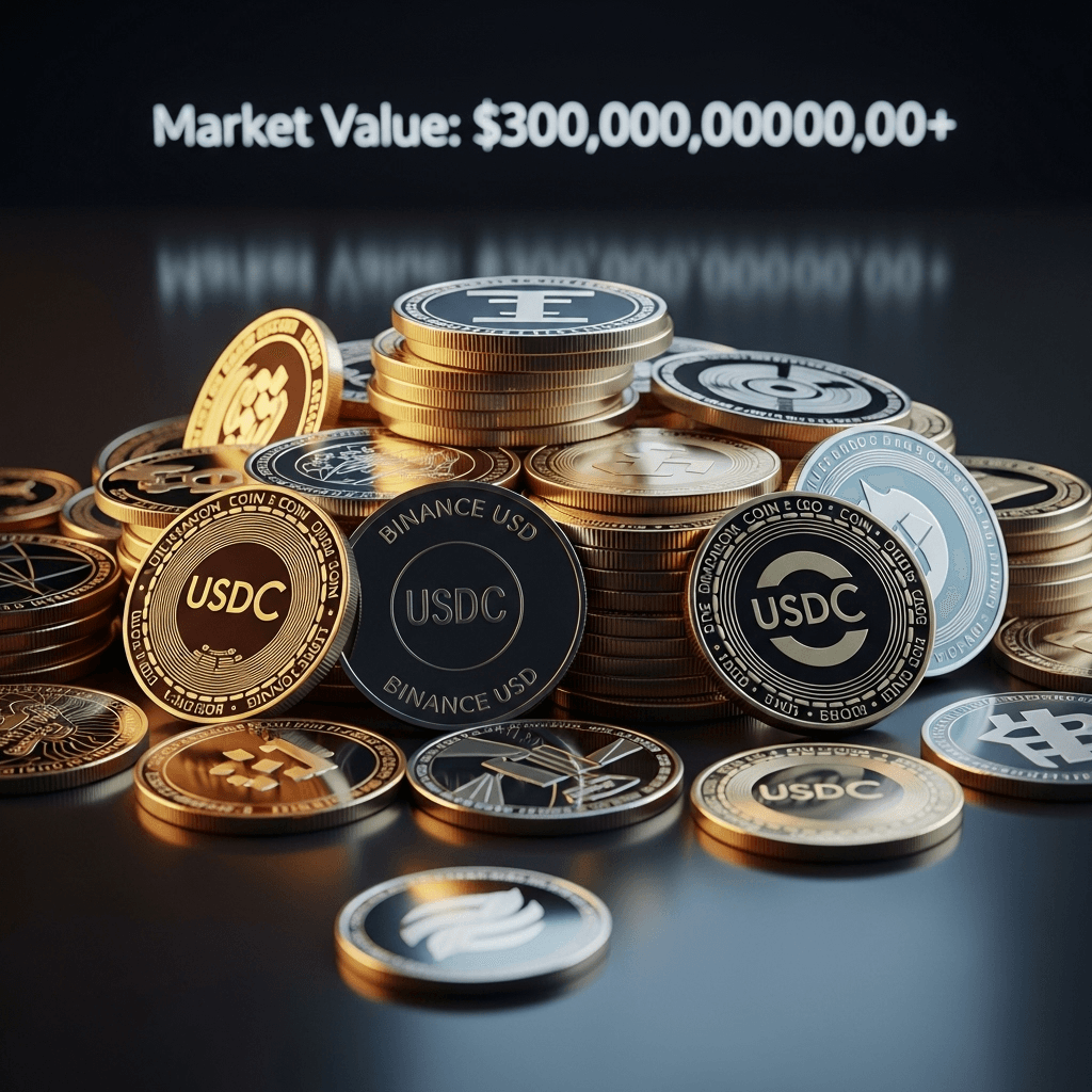 Mercado de stablecoins alcanza los 300 mil millones de dolares