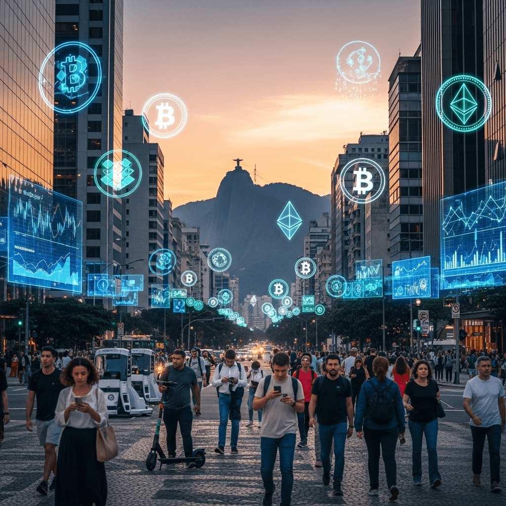 Brasil lidera en fondos cripto mientras otros mercados caen