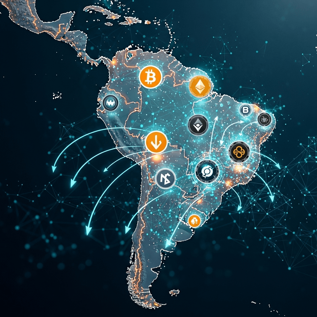 América Latina lidera el crecimiento cripto con 1,5 billones