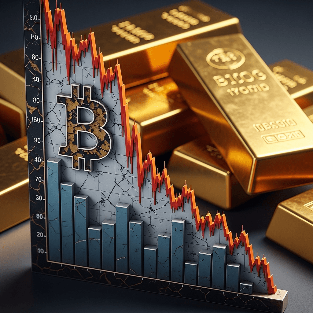 Incertidumbre en el mercado cripto: Bitcoin y oro en crisis