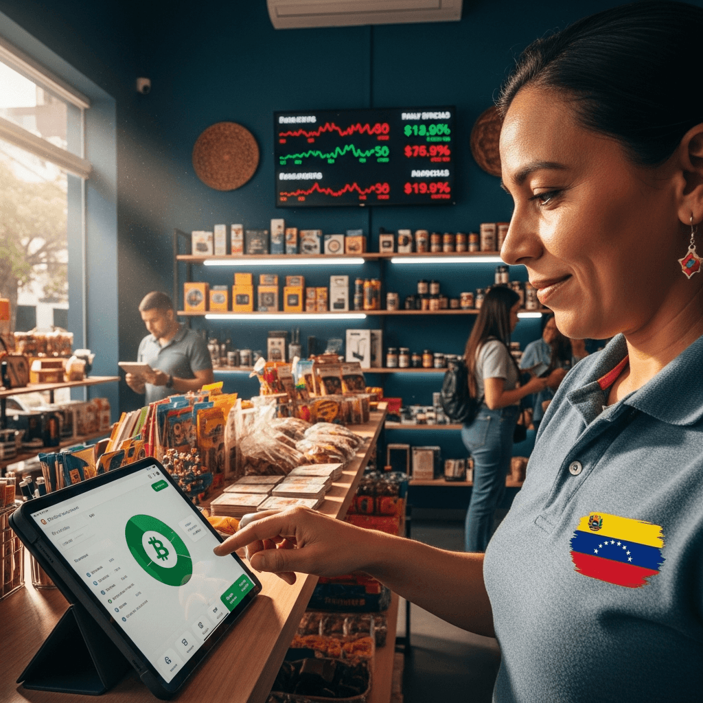 Crecimiento del 30% en comercios que aceptan criptomonedas en Venezuela