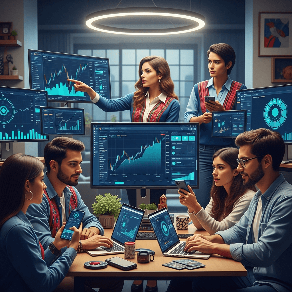Jovenes en Peru y Colombia optan por criptomonedas para invertir