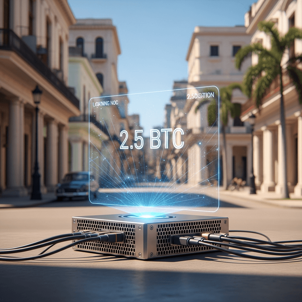 Cuba logra procesar 2,5 Bitcoin en su nodo Lightning