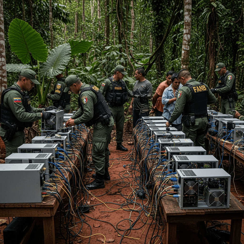 Venezuela incauta 300 mineros de Bitcoin en operativo militar
