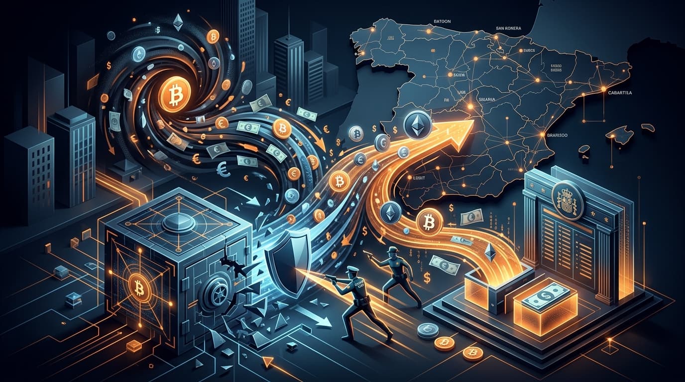 España desarticuló una red que lavaba dinero con criptomonedas