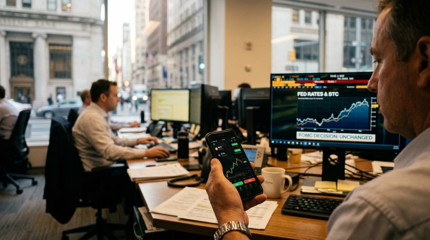 La Fed sostuvo las tasas y el mercado cripto lo tomó con calma